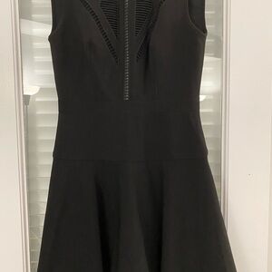 BCBGMaxAzria Black Fit and Flare Mini Dress